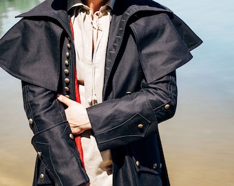 Highwayman coat. Brotherhood Coat. Pirate  Frock Coat Costume