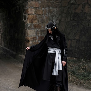 Dark Fantasy Cosplay Costume With Velvet Cape “dark Elf” - Etsy