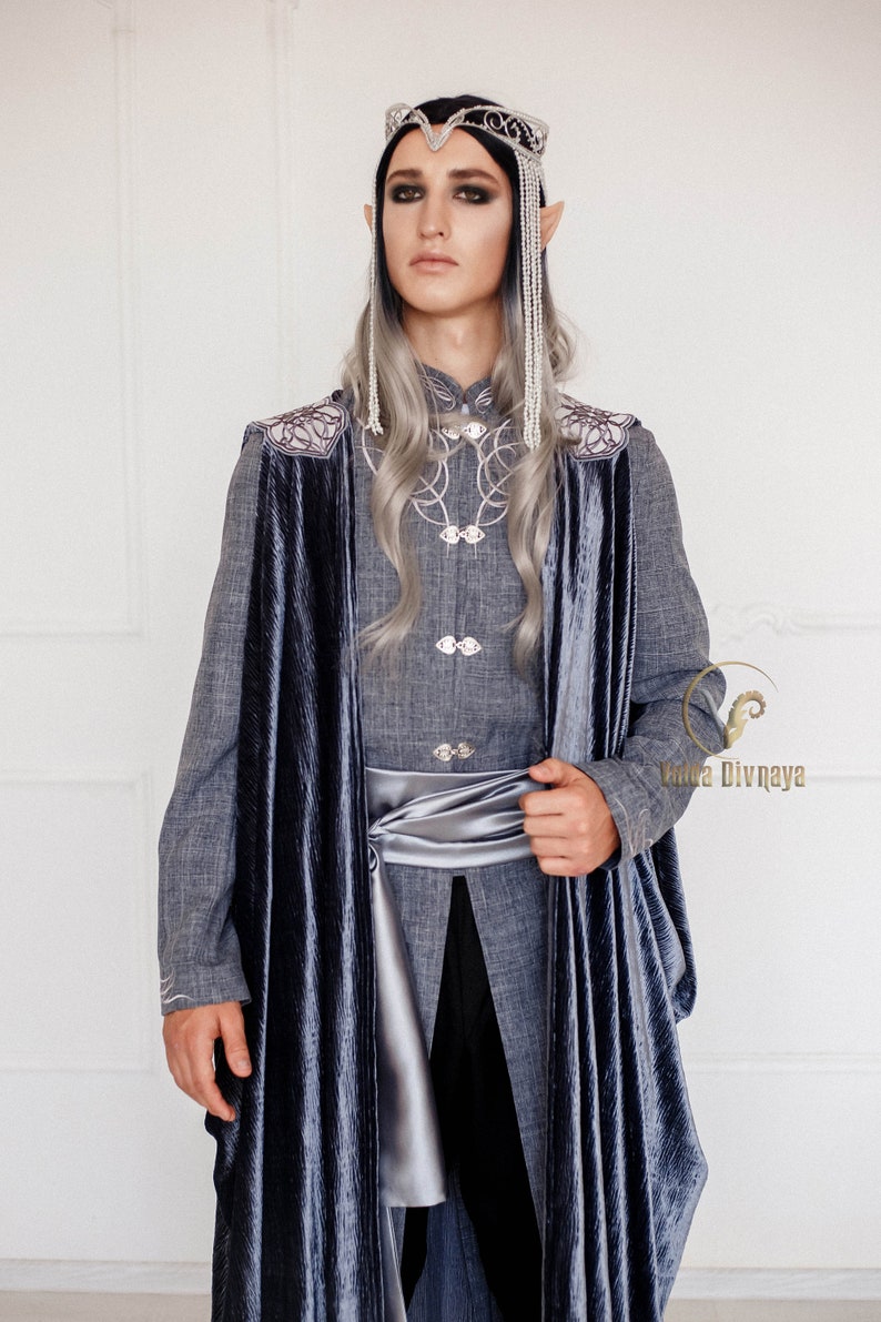 Fantasy costume The King's Most Excellent . Elven Lord fantasy costume. LARP costume. Elven wedding costume. image 9