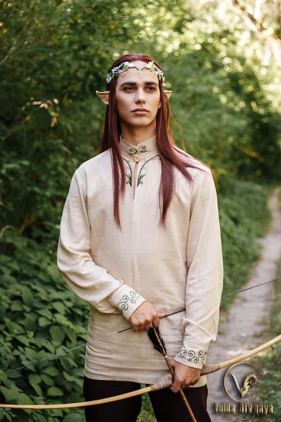 Fantasy Shirt elven Archer . Renfaire LARP Etsy
