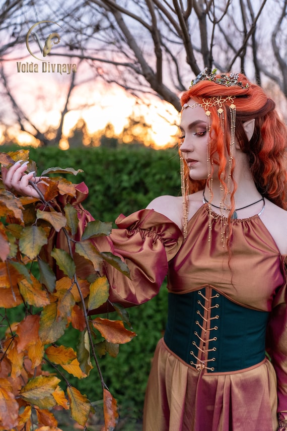 Fairy Costume. Verdant Vineyard Princess Attire. Perfect for Weddings & Fantasy Events. Women's dress for Ren Faire. Kit Elvish clothes. Fairy Costume. Verdant Vineyard Princess Attire. Perfect for Weddings & Fantasy Events. Women's dress for Ren Faire. Kit Elvish clothes.