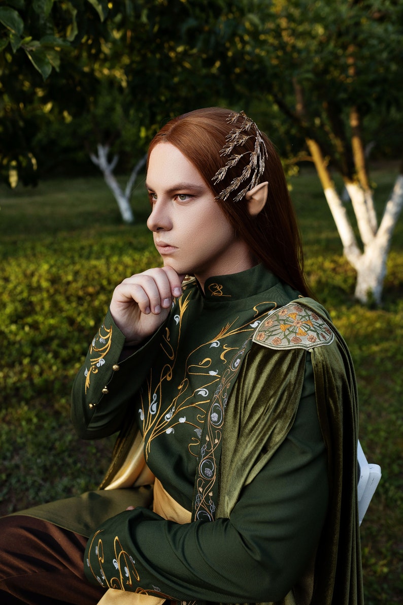 Elf Robe Men Elven Costume Lord Leafshadow of the Green Valley. for Ren Fairs ...