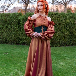 Fairy Costume. Verdant Vineyard Princess Attire. Perfect for Weddings & Fantasy Events. Women&#39;s dress for Ren Faire. Kit Elvish clothes.