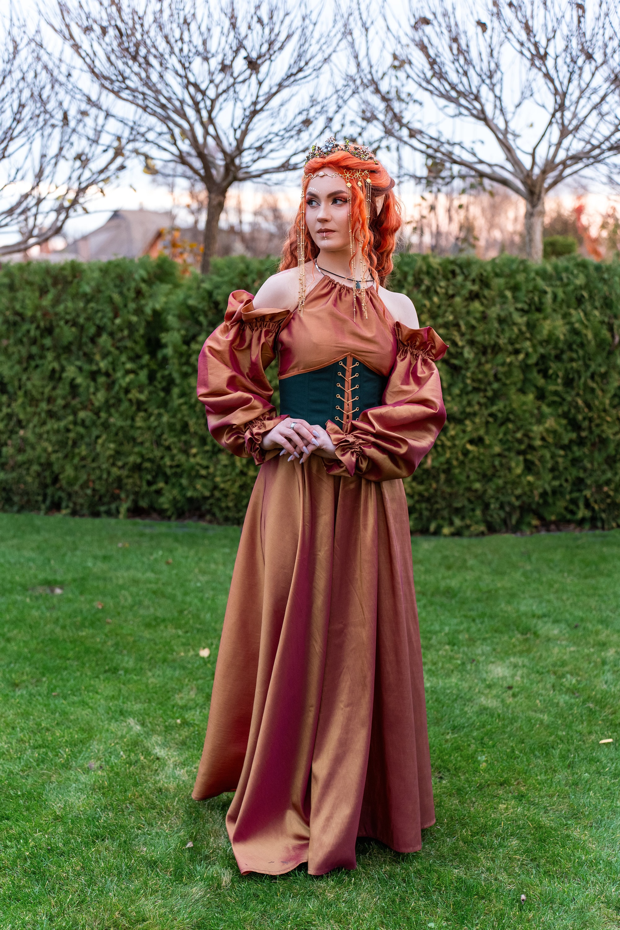 Fairy Costume. Verdant Vineyard Princess Attire. Perfect for