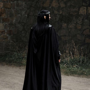 Dark Fantasy Cosplay Costume With Velvet Cape “dark Elf” - Etsy