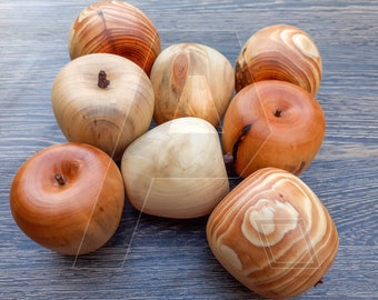 Wooden fruit