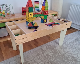 Building blocks activity table for kids