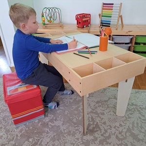 Building Blocks Activity Table for Kids - Etsy