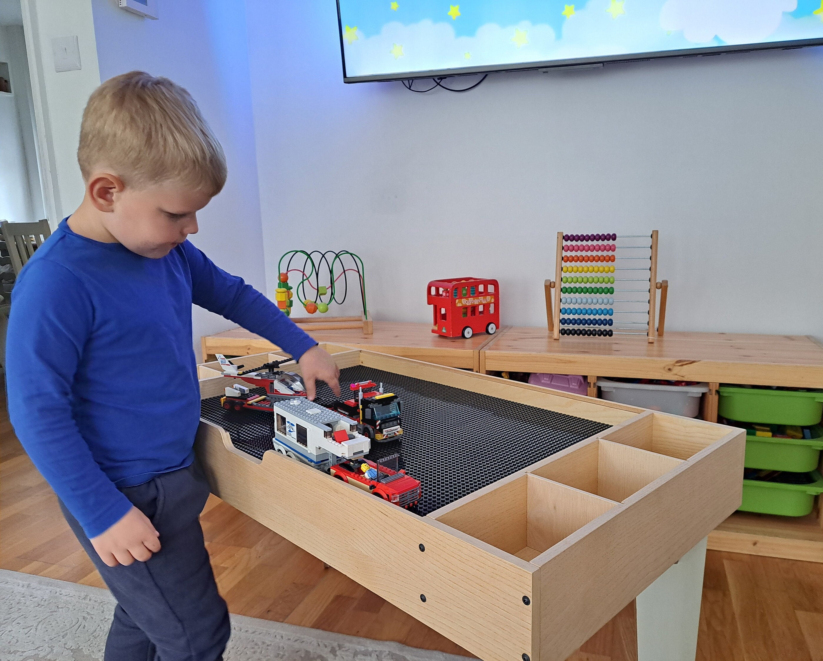 Building Blocks Activity Table for Kids - Etsy