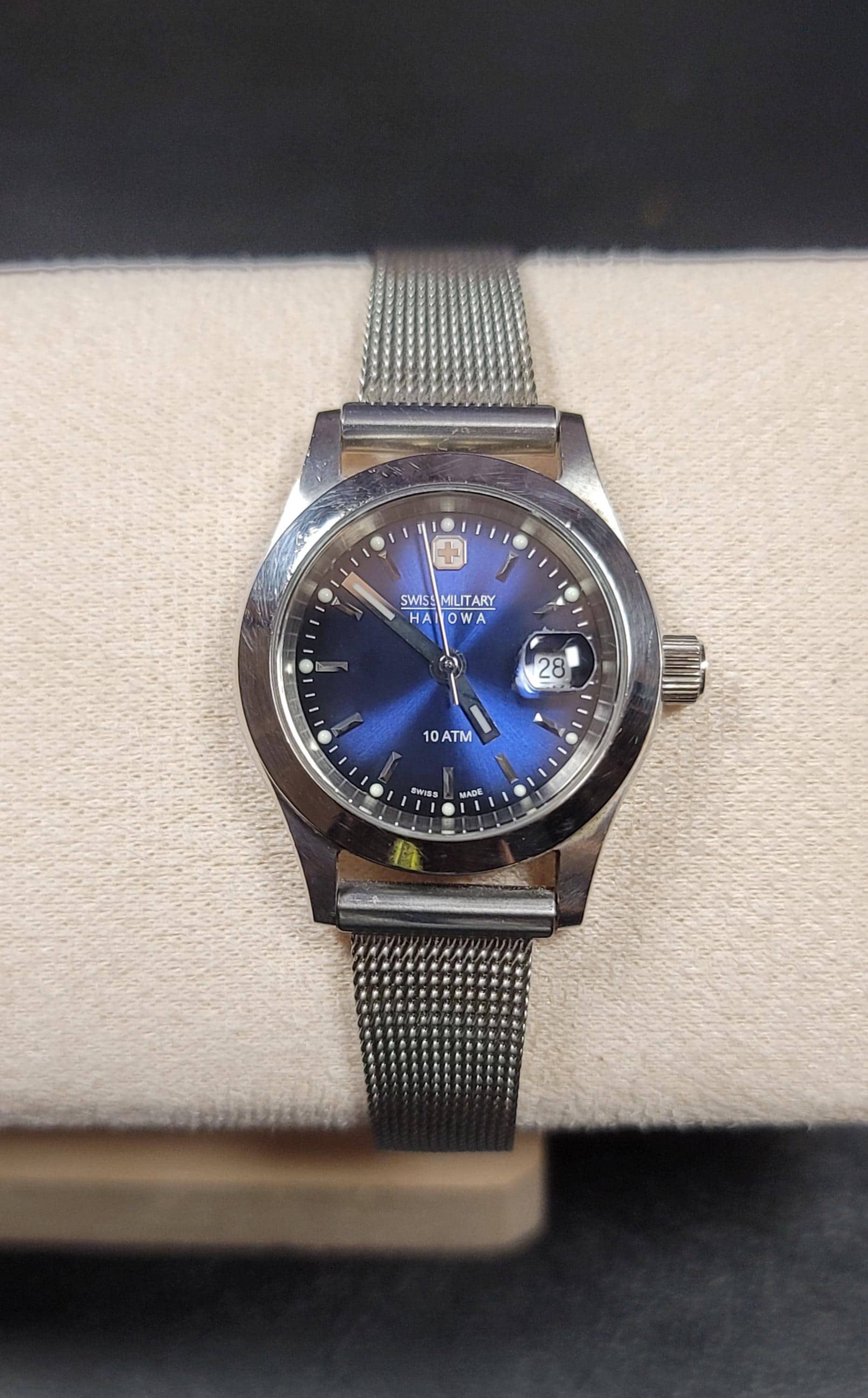 【35％OFF】 Watch Quartz 6-7023 Hanowa Military Swiss – Dial Blue 時計