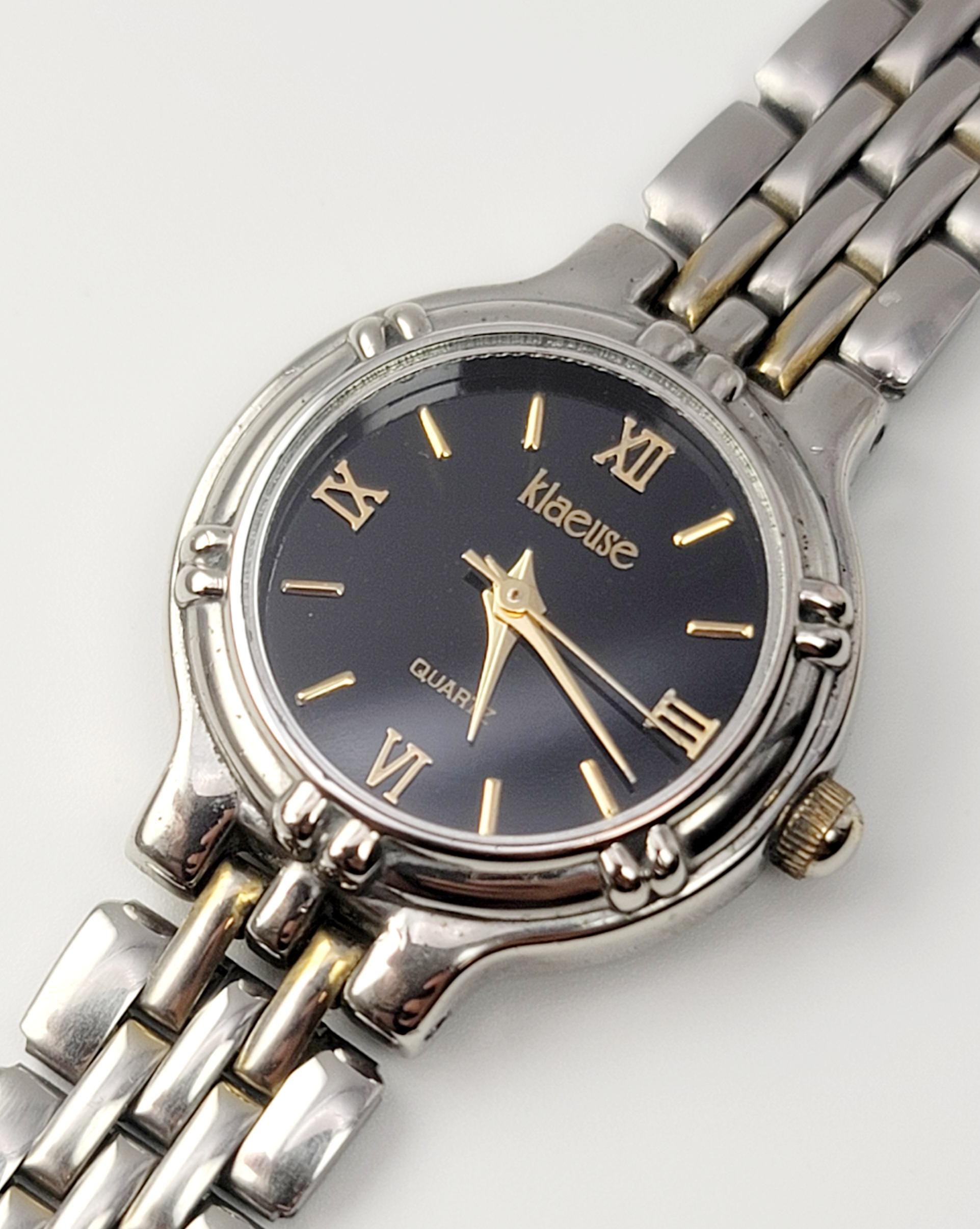 Vintage Klaeuse SK-262-D Women's Two-tone Quartz Watch – New