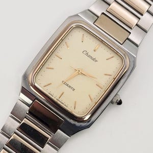 Vintage Orient Chandor C75320‑40 Two‑tone Quartz Tank Watch