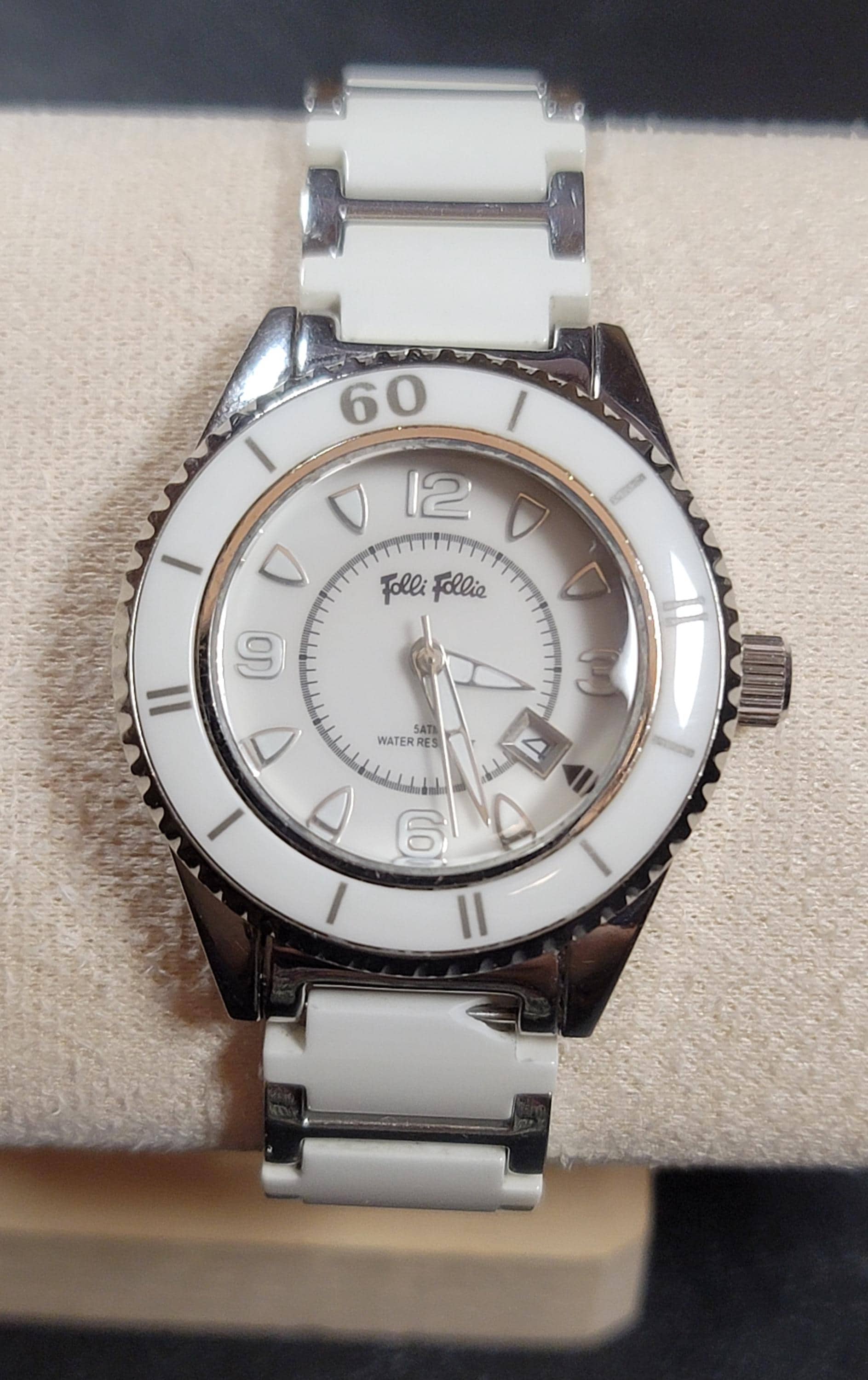 Folli Follie Women's White Ceramic & Stainless Steel Watch – Model