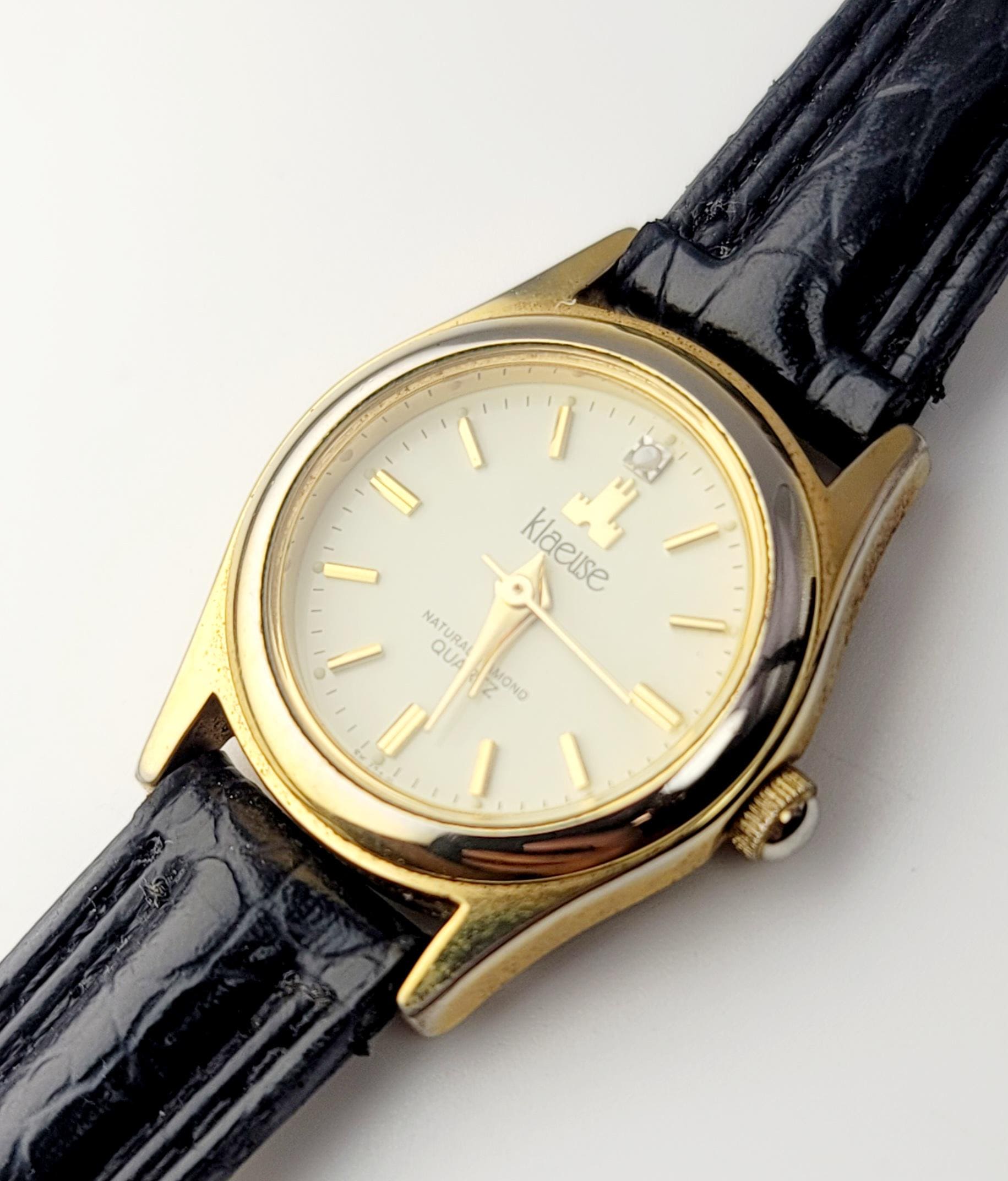 Vintage Klaeuse SK-254-D Quartz Watch – Natural Diamond - Etsy