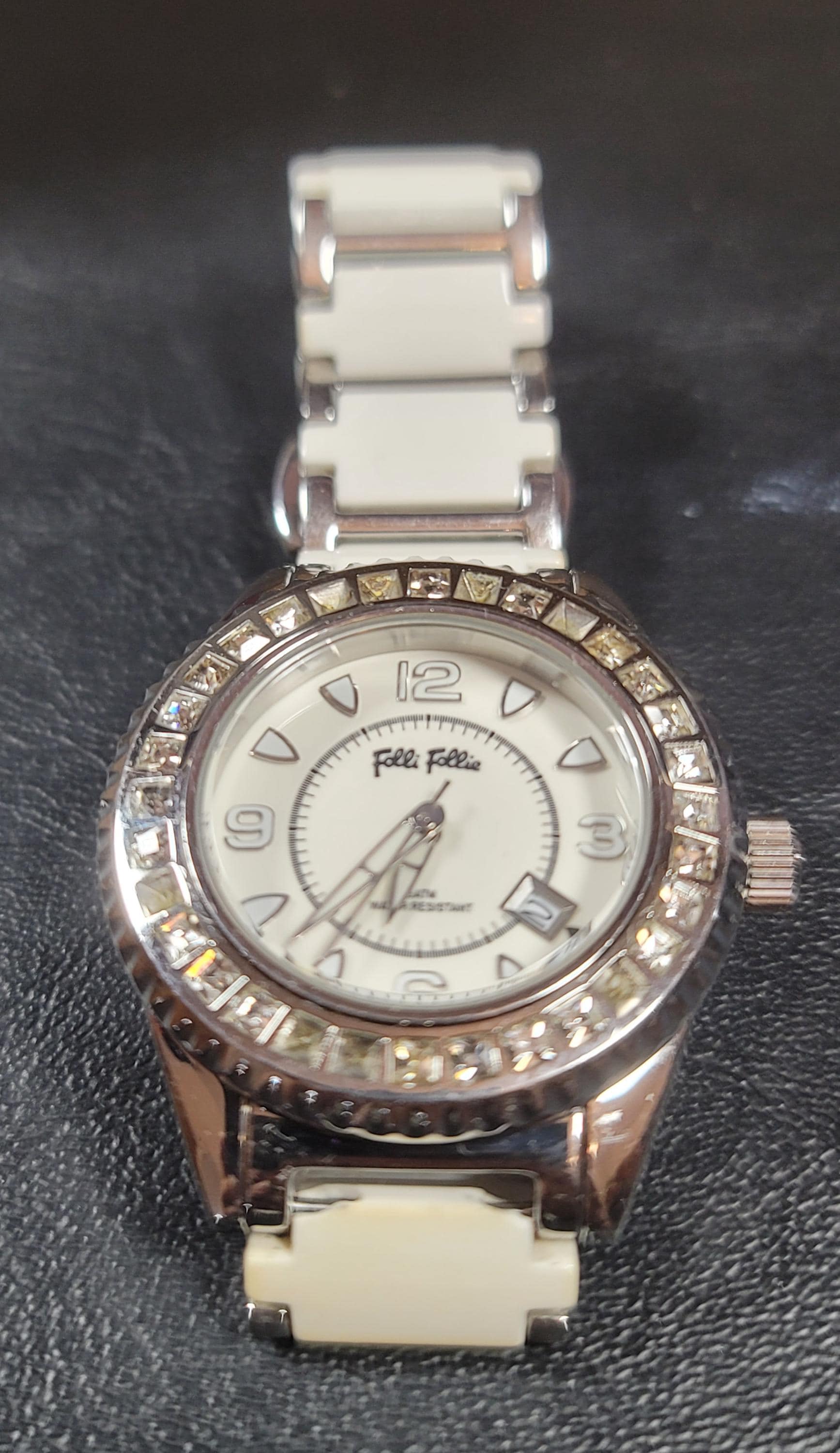 Folli Follie WF5T138BD Women's White Ceramic & Stainless Steel