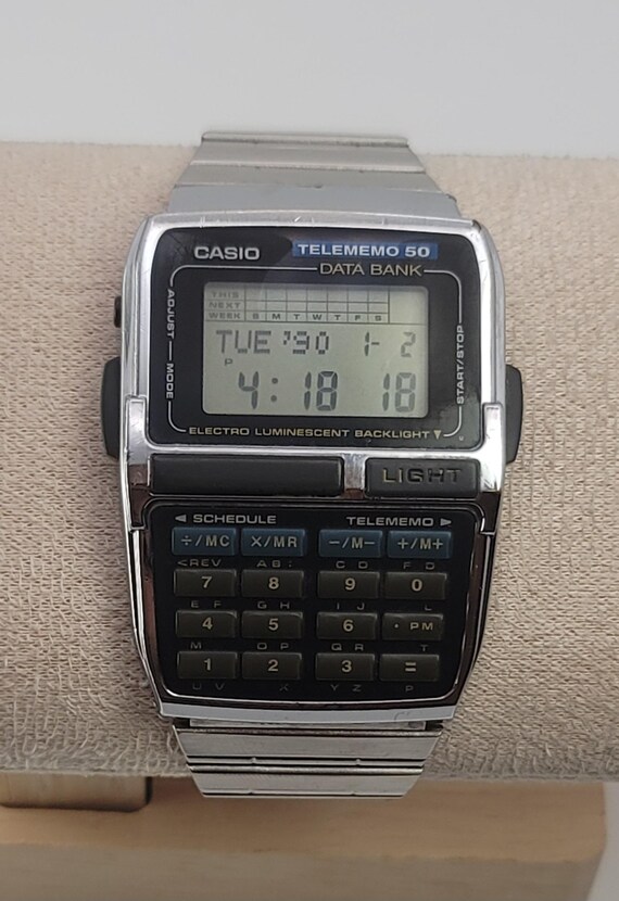 時計 CASIO DATABANK TELEMEMO50 DBC-630 Casio DBC-630 Databank Calculator Watch 50 Page Telememo