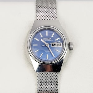 Vintage Citizen Cosmostar V2 Automatic 17J Hi-beat 28,800 – Blue