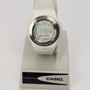 Casio Baby‑G BG‑1301 (Module 3121) White Digital Watch – Good Working Condition