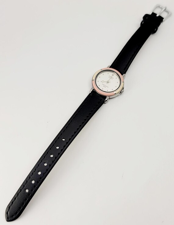 Vintage Casio LQ-960W Ladies Analog Watch – Rare JDM Pink & Cream Bezel – Japan View 5