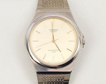 Seiko Solar V110-5A20 Oval Gold-tone Ladies Watch – Purple Dial