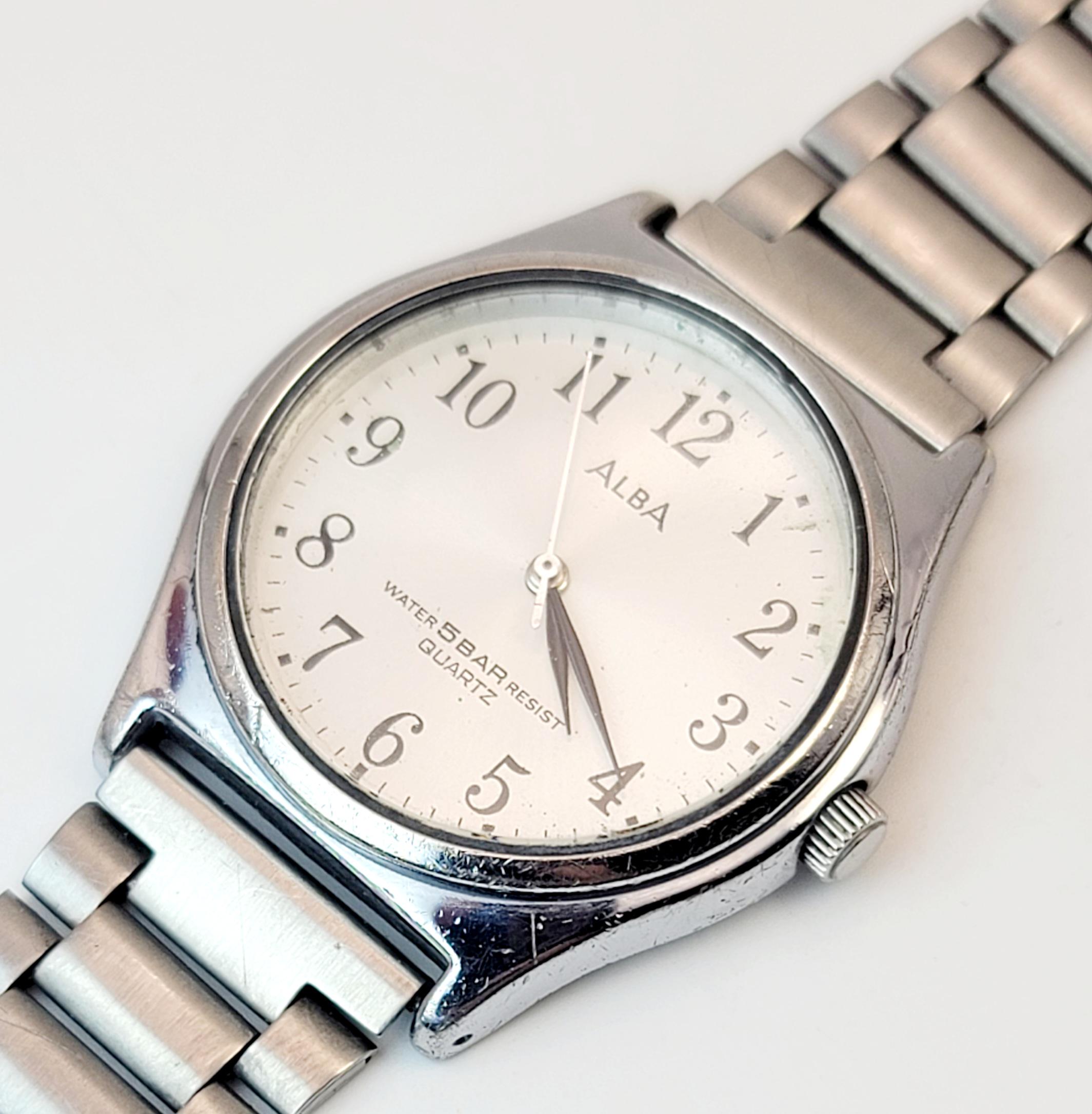 Vintage Seiko Alba V501-6V50 Quartz Watch – Silver Tone – 35mm - Etsy