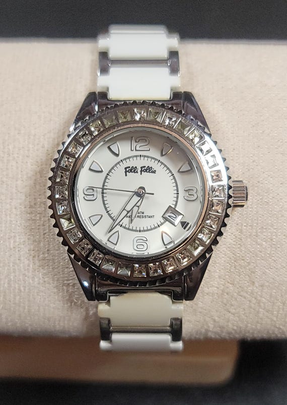 Folli Follie WF5T138BD Women's White Ceramic & Stainless Steel