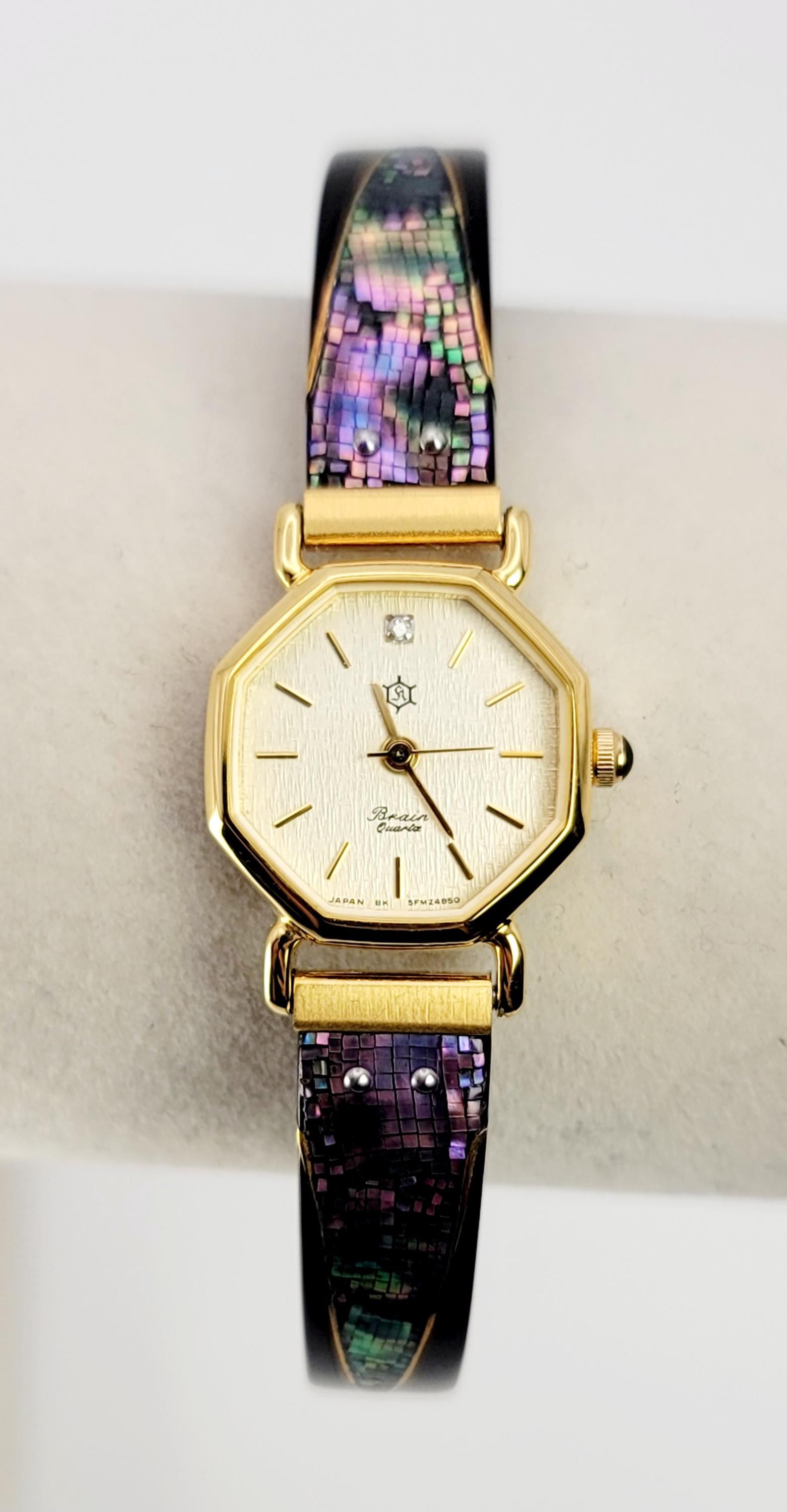 【✨えり✨】ORIENT レディース 腕時計 3本セット Vintage Orient “brain Quartz” Women's Watch – Gold-tone Octagonal