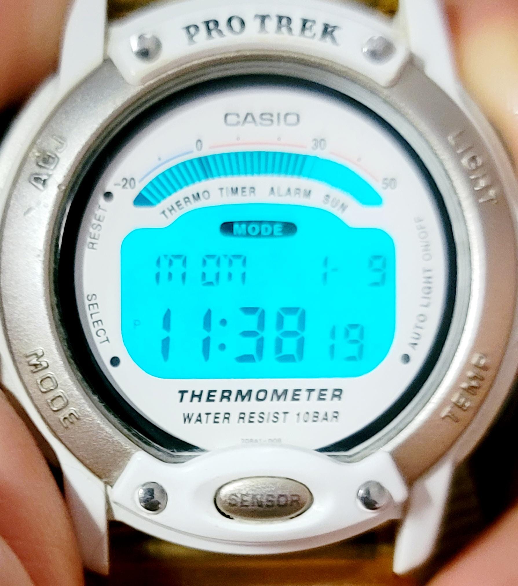 時計 CASIO PROTREK Vintage Casio Pro Trek Ley PRL-10 (module 1645/1646) Thermometer