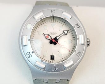 Vintage 1997 Swatch Irony Scuba 200 Aluminum Dive Watch – Swiss