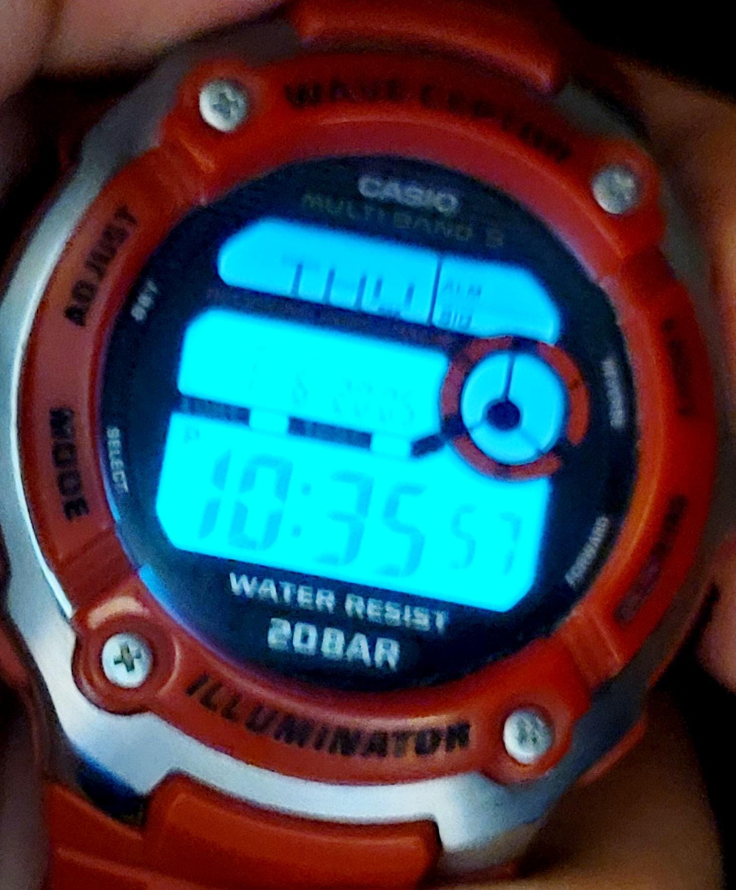 Casio Wave Ceptor WV-M200 (3139) Multi Band 5 Atomic Watch Red