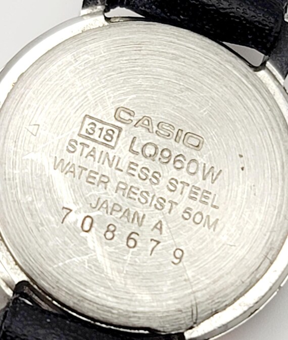 Vintage Casio LQ-960W Ladies Analog Watch – Rare JDM Pink & Cream Bezel – Japan View 6