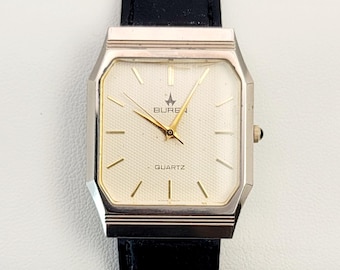 Vintage Orient Chandor C75320‑40 Two‑tone Quartz Tank Watch