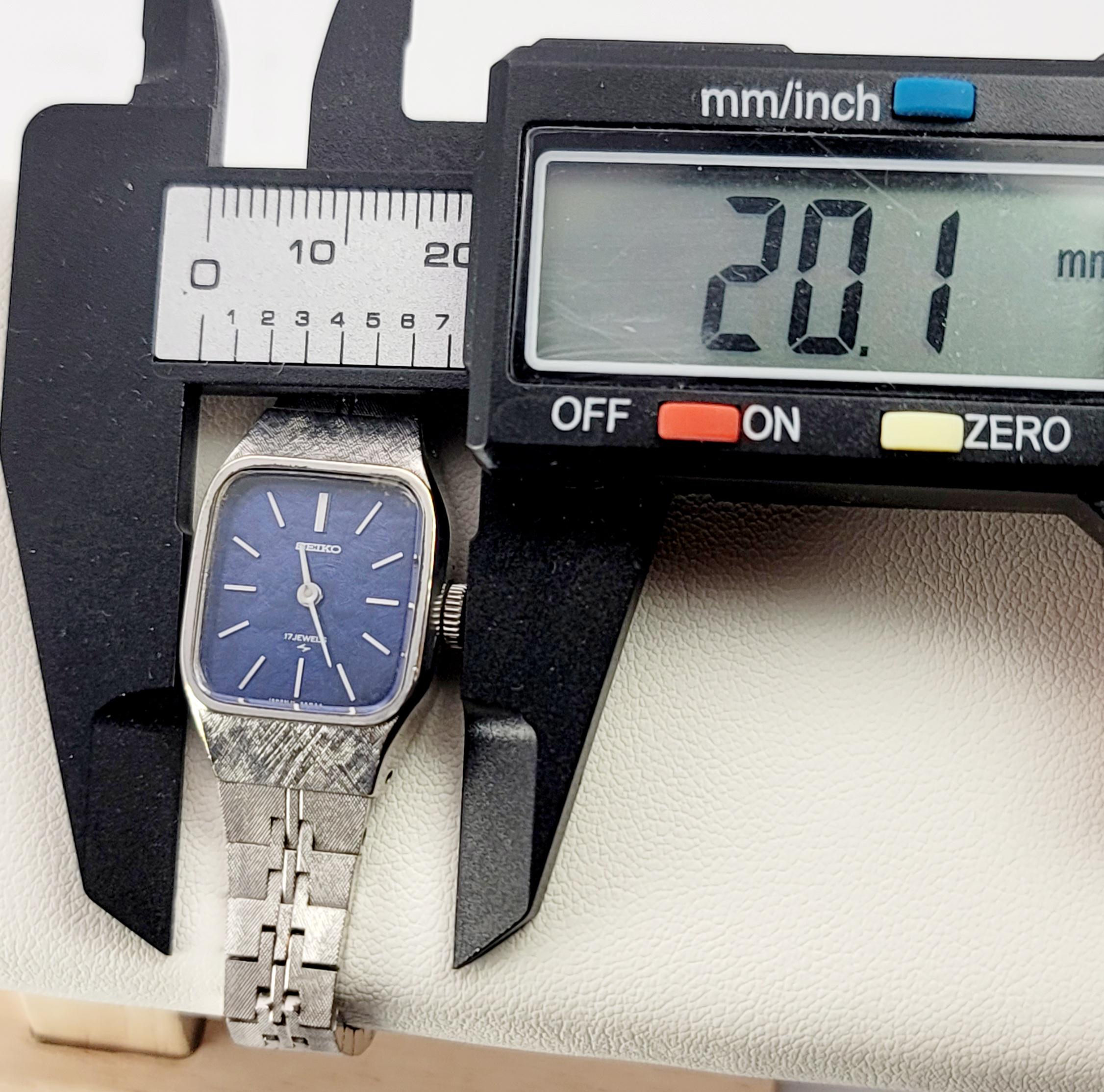 Vintage Seiko 11-4120 Manual Hand-wind Watch | 17 Jewels Blue Dial