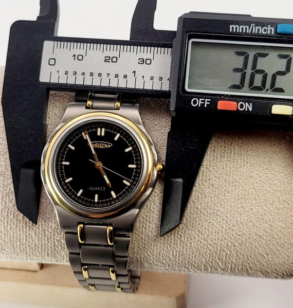 Aureole SW-350 M チタン チタン ツートンゴールド クォーツウォッチ