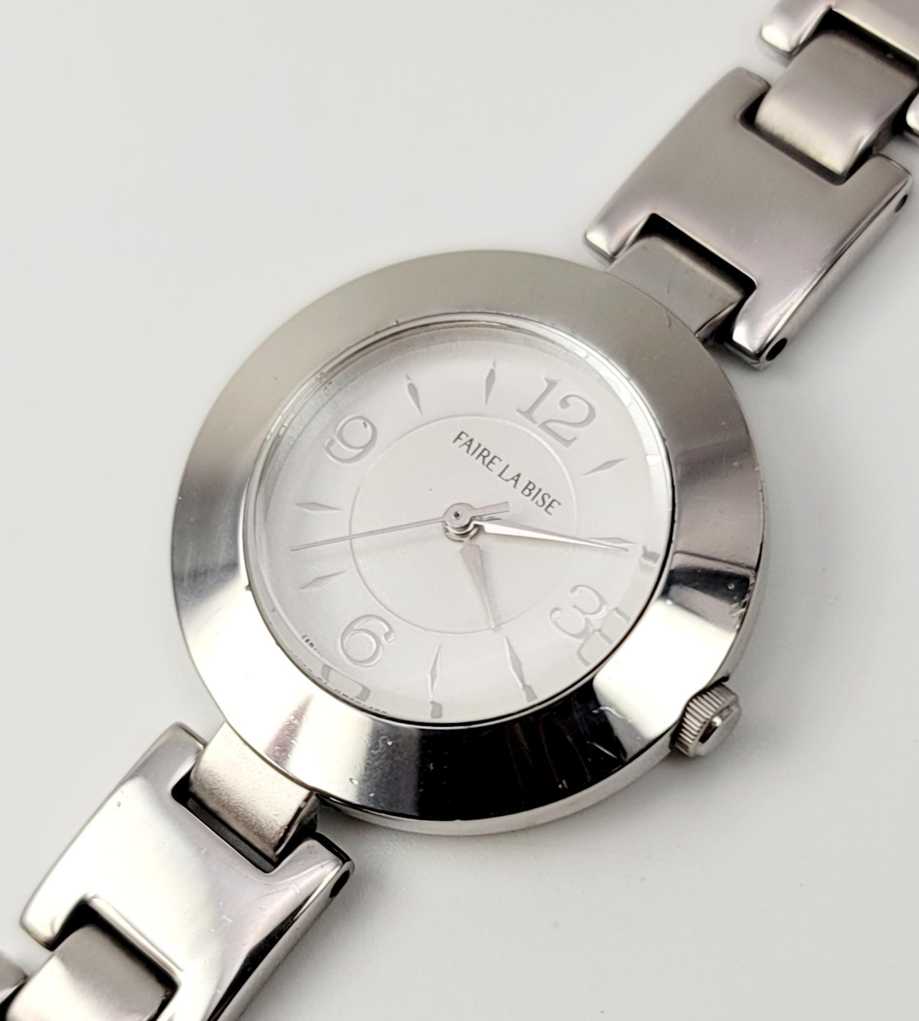 FAIRE LA BIE STERLING SILVER腕時計　美品 Orient “faire La Bise” QW-40 Vintage 1980s–1990s Gold-tone Quartz