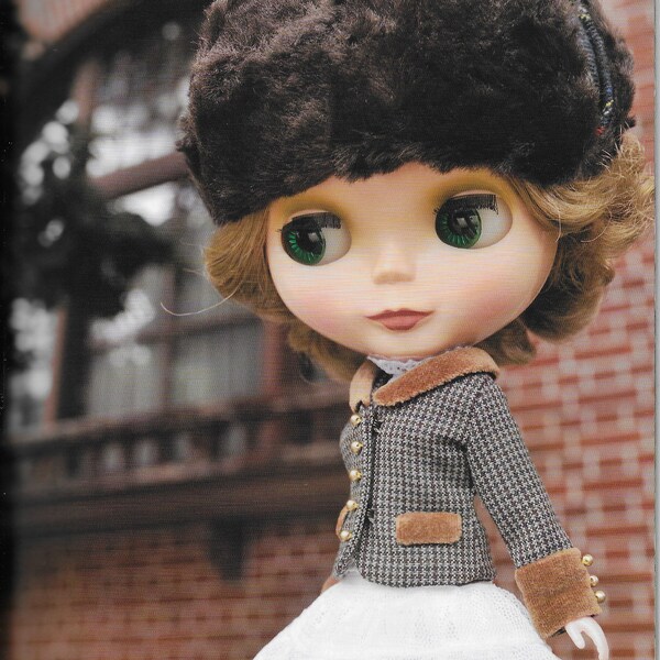 Dolly Dolly Book Vol.11 A & B Outfits PDF Instant Download Japanese eBook Pattern, Sewing, Blythe  1/6 doll