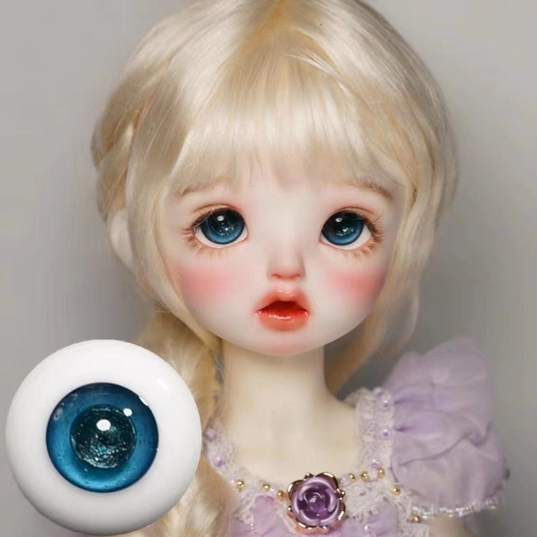 Handmade Eyes A Grand Blue Glitter Doll Eyes Craft Eyes 12mm,14mm,16mm Eyes Volks MSD Yosd SD10