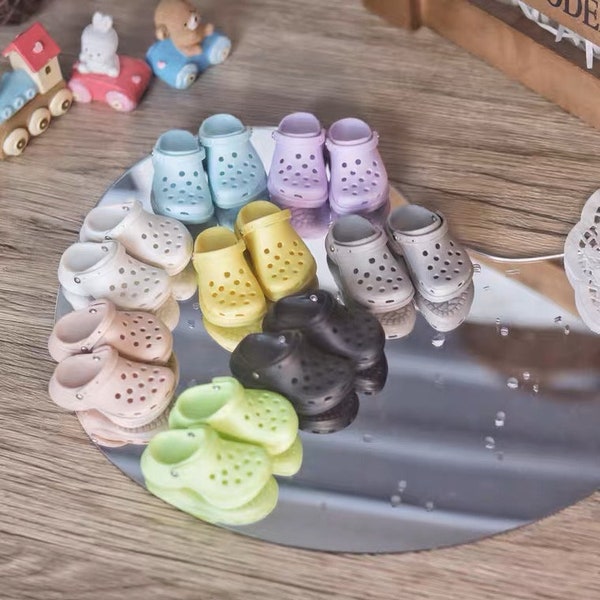 1/4 1/6 Size BJD Summer Slippers Classic Clog Crocs Style Doll Shoes Causal Wear Children Style Ball Joint Doll MSD YoSD Volks