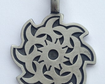 Celtic Druidism pewter pendant with expandable necklace