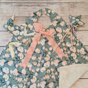 The Royal Princess - Magical Trio - Crown, Cape, and Wand - Green Floral