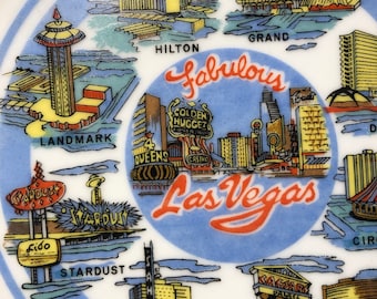 Fabulous Las Vegas Vintage Plate
