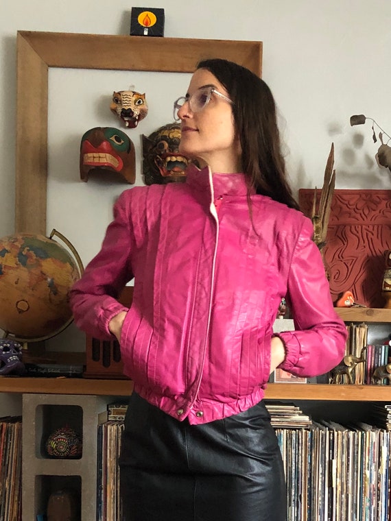80s pink jacket