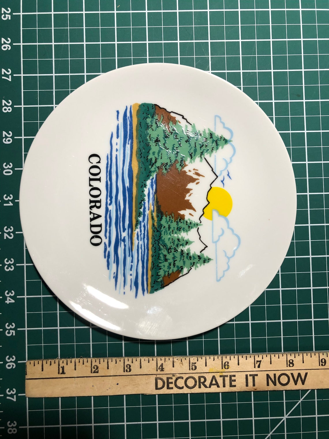 Vintage Colorado Nature Plate Etsy