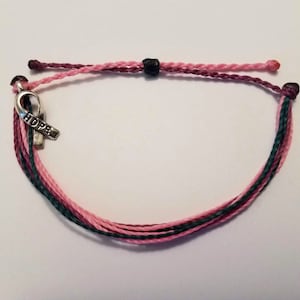 Thyroid Cancer Awareness Bracelet | survivor, thyroid cancer bracelet, warrior, check your neck, september, hope charm, cancer support