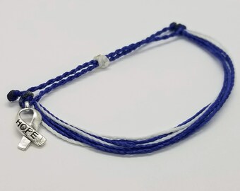 Knock Out ALS Bracelet Knock Out Amyotrophic Lateral Sclerosis ALS Fundraiser Gift Red Awareness Ribbon ALS Supporter Gift