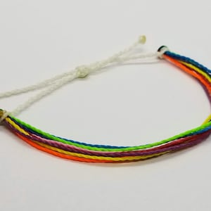 Pride Multistrand Bracelet | lgbtq, string bracelet, friendship bracelet, rainbow, gay, lesbian, bisexual, equality, love wins, love is love