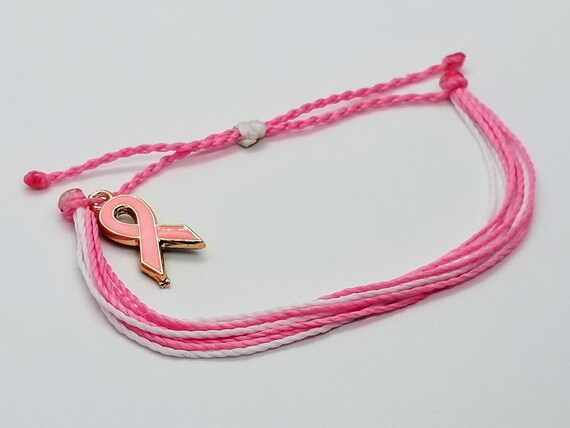 Breast Cancer Awareness Multistrand Bracelet Pink Bracelet
