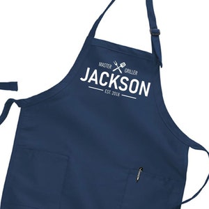 custom mens Gift, fathers day Personalized apron gift idea, Gift for Men, gifts for him, dad gift, chef Apron for Men, grilling gifts #A14