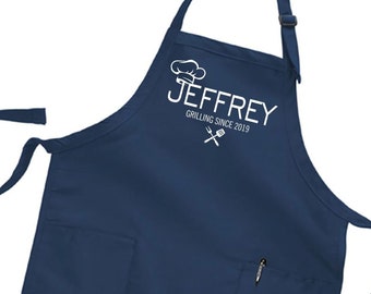 Fathers day Gift, Personalized Boyfriend Gift, Personalized Gift for Men, Brother Gift, Apron Personalized, Apron for Men, Husband gift #A13