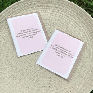 JOSHUA 1:9  | JOSUE 1.9 | greeting cards | blank inside